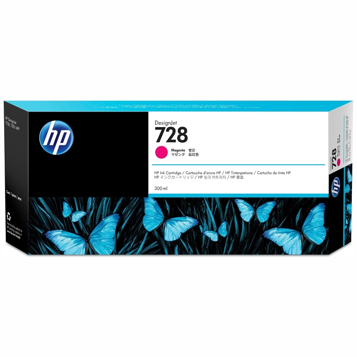 HP 728 300-ml Magenta DesignJet ink cartridge