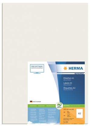 HERMA etiketa Premium A3 100 420 x 297 mm, 100 kusov.