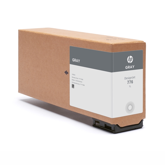 HP 776 ink cartridge, 1 liter, šedá