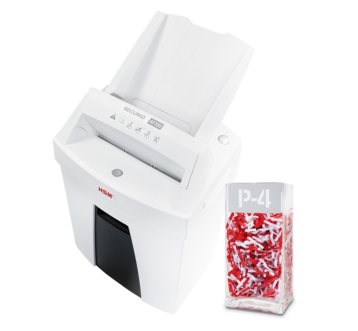 HSM Securio shredder AF100 Auto P4 4x25 confetti