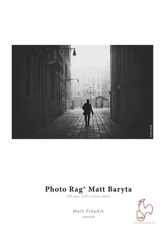 Hahnemühle Photo Rag Matt Baryta 308 g/m² - 60" x 12 metra etros 