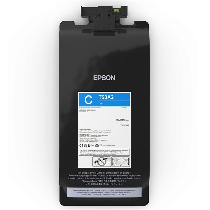 Epson inkové vrecko Cyan 1600 ml - T53A2