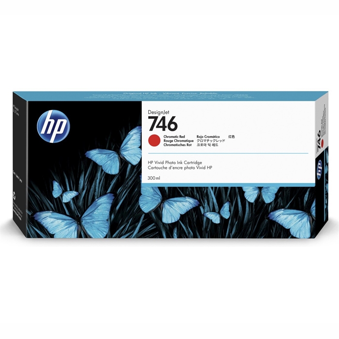 HP 746 300-ml Chromatic Red DesignJet ink cartridge