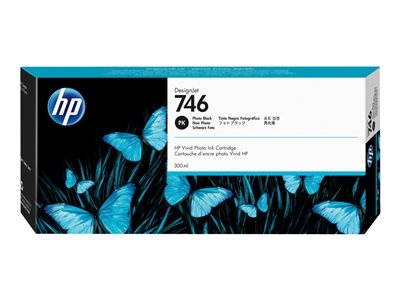 HP 746 300-ml Fotometalická čierna inkoustová kazeta DesignJet