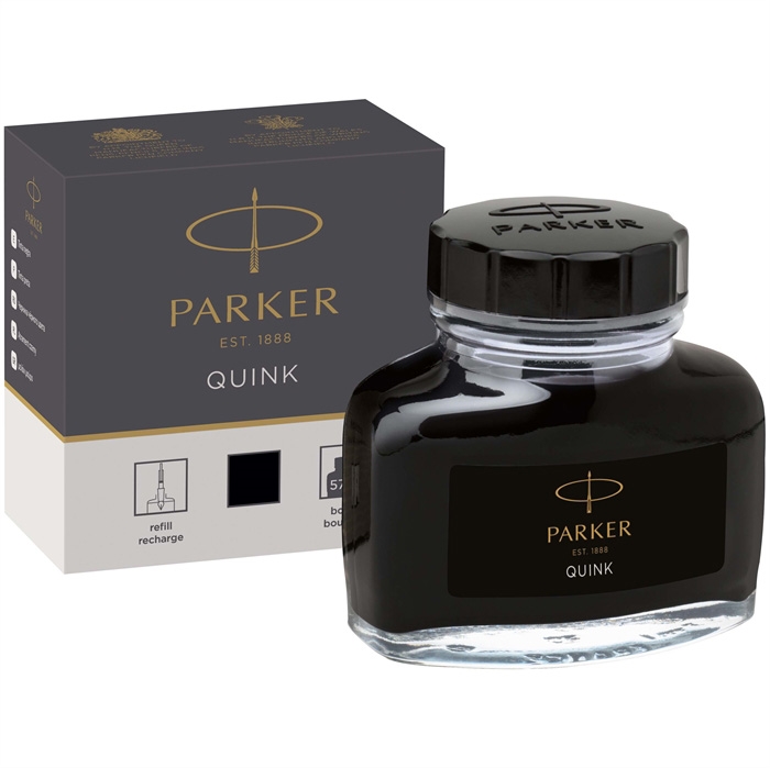 Parker ink Quinkflow M 57 ml čierna