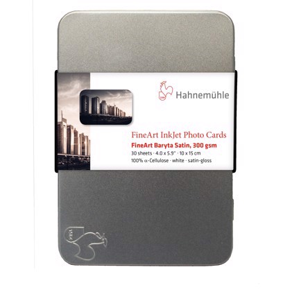 Hahnemühle FineArt Baryta Satin Photo cards 300 g/m² - 10x15 cm - 30 listov 