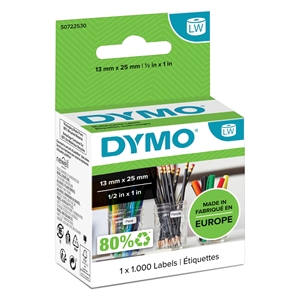 Dymo Label Multi 25 x 13 dvojný odstraňovací biely (100 ks).