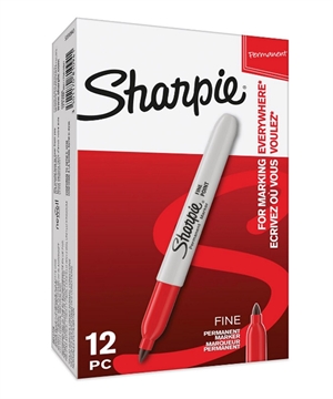 Sharpie Marker Fine 1,0mm červená