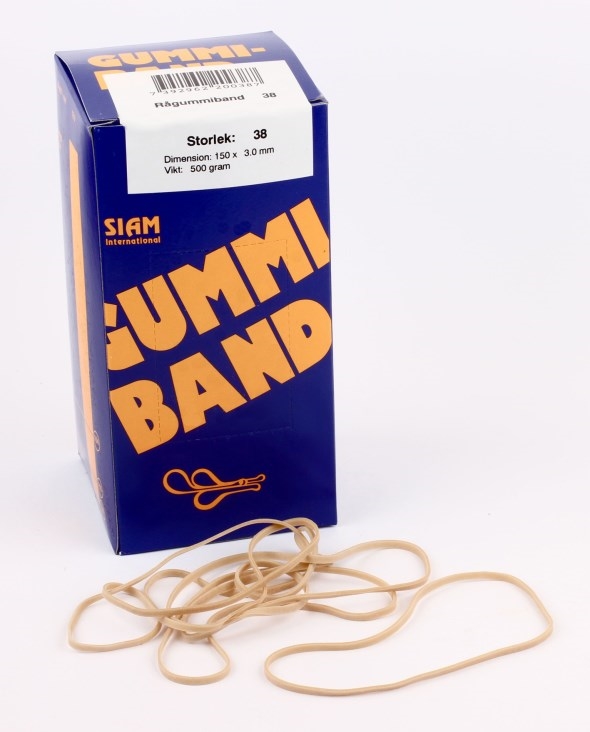 Siam Gummibånd číslo 38 150x3,0mm (500g)