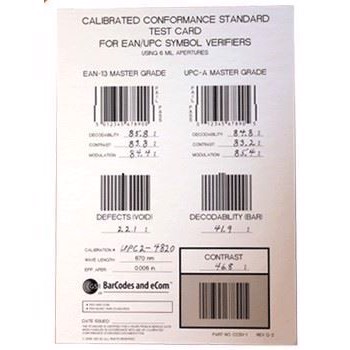 Calibration card GS1-128 (AI)