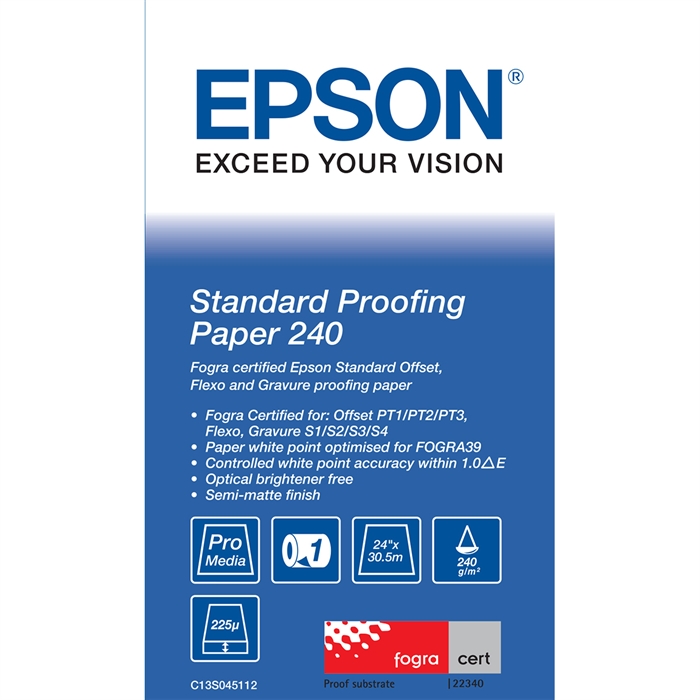 Epson Standard Proofing Paper 240, 24" x 30,5 metra 