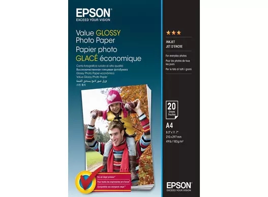 Epson Lesklý fotografický papier Value 183 g/m2 - A4 - 20 listov