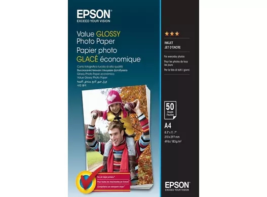 Epson Value lesklý fotopapier 183 g/m² - A4 - 50 listov