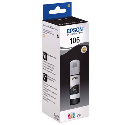 Epson T106 EcoTank čierna fotografická atramentová fľaša