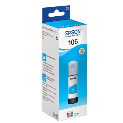 Epson T106 EcoTank modrá atramentová fľaša