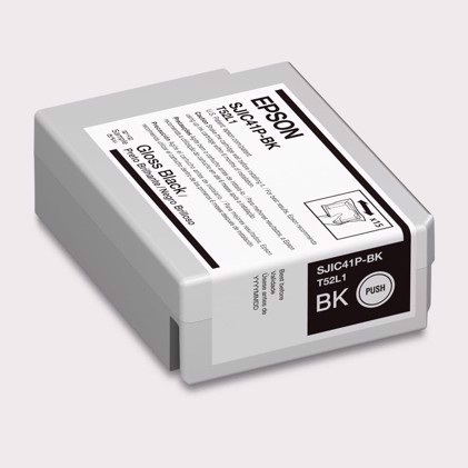 Epson čierna atramentová kazeta pre Epson C4000 (Pre lesklý tlač) - 50 ml (SJIC42P-BK)