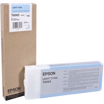 Epson svetlomodrý 220 ml atramentový kazeta T6065 - Epson Pro 4800 a 4880