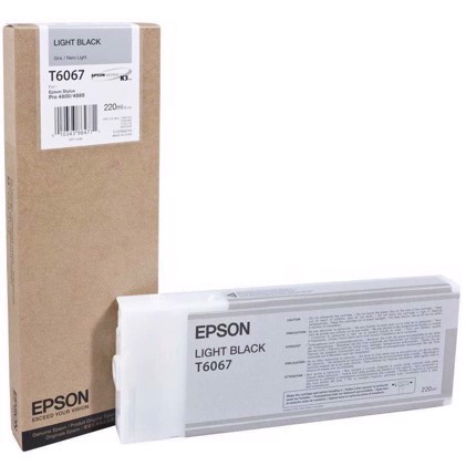 Epson ľahká čierna 220 ml atramentová kazeta T6067 - Epson Pro 4800/4880