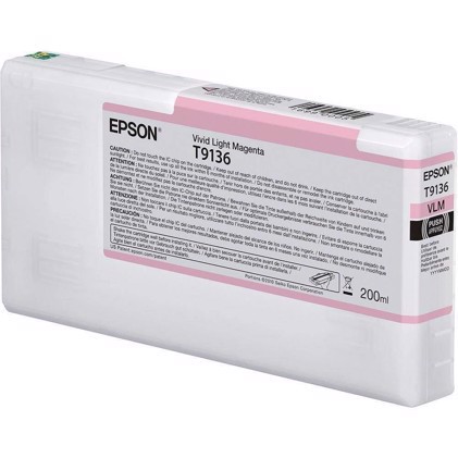 Epson Výrazná svetlá purpurová T9136 - 200 ml inkoustový kazet