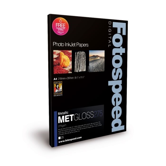 Fotospeed Metallic Gloss 275 gsm - A2, 25 listov 