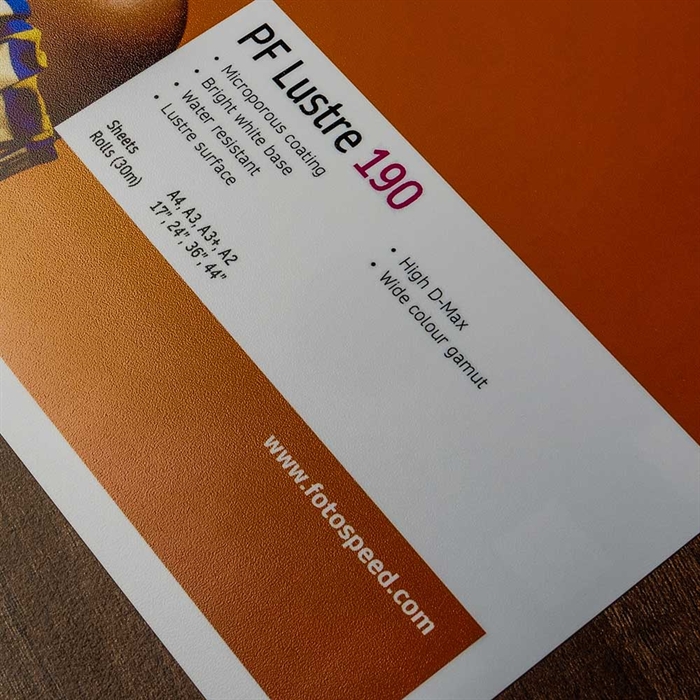 Fotospeed PF Lustre 190 gsm - 44" x 30 metra 