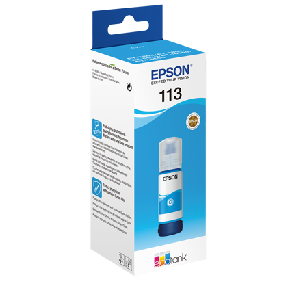 Epson 113 EcoTank karafu modrého atramentu